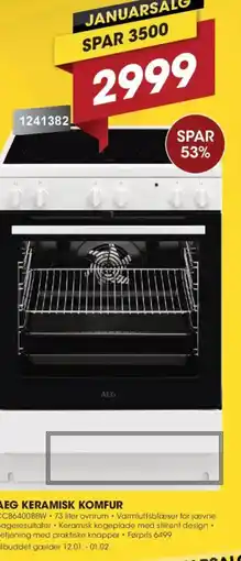 Punkt1 Aeg keramisk komfur tilbud