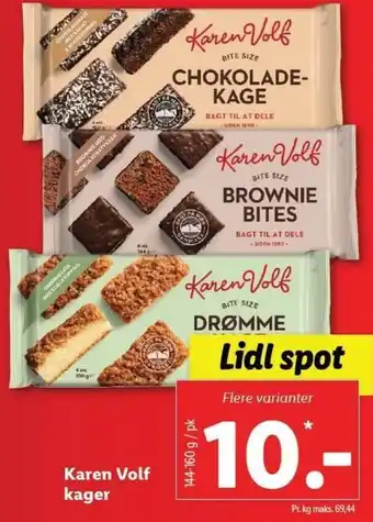 Lidl Karen Volf Kager 144-160g tilbud
