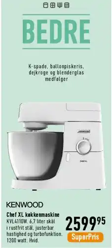 Imerco Chef XL køkkenmaskine (KVL4100) tilbud