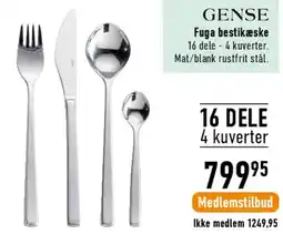 Imerco Fuga bestikkeske (16 dele) tilbud