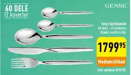 Imerco Twist bestikkeske (60 dele) tilbud