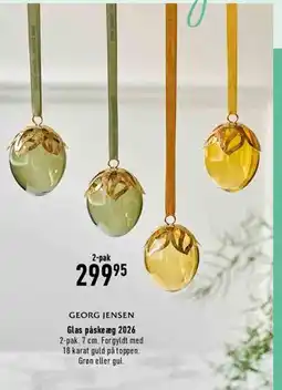 Imerco Glas påskeæg 2026 (2-pak) tilbud