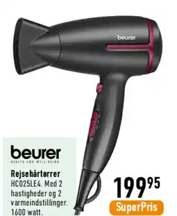 Imerco Beurer rejsehårtørrer tilbud