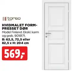 jem & fix Hvidmalet formpresset dør tilbud