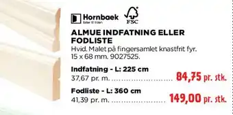 jem & fix Indfatning eller fodliste tilbud