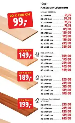 jem & fix Massive hylder 18 mm tilbud