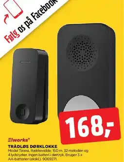 jem & fix Trådløs dørklokke tilbud