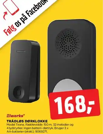 Trådløs dørklokke