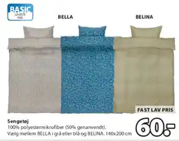 JYSK BELLA / BELINA sengetøj tilbud