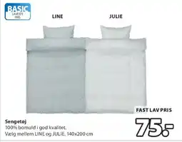 JYSK LINE / JULIE sengetøj tilbud