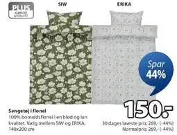 JYSK SIW / ERIKA sengetøj tilbud