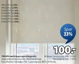 JYSK YNGN mørklægningsrullegardin tilbud