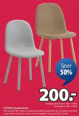 JYSK EJSTRUP spisestol tilbud
