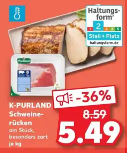 Kaufland DE K-PURLAND Schweine- rücken tilbud