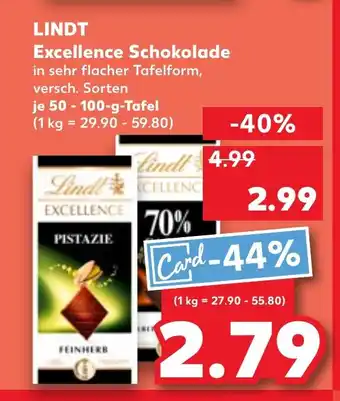 Kaufland DE LINDT Excellence Schokolade tilbud