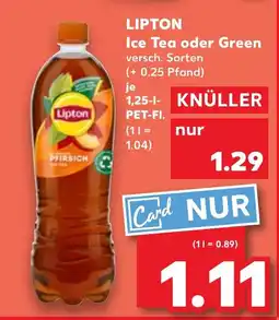 Kaufland DE LIPTON Ice Tea oder Green tilbud