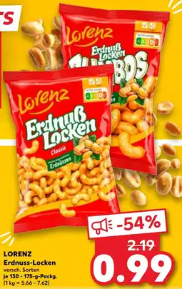 Kaufland DE LORENZ Erdnuss-Locken tilbud