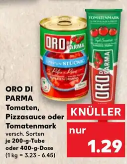 Kaufland DE ORO DI PARMA Tomaten, Pizzasauce oder Tomatenmark tilbud