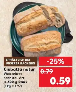 Kaufland DE Ciabatta natur tilbud