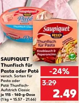 Kaufland DE SAUPIQUET Thunfisch für Pasta oder Paté tilbud