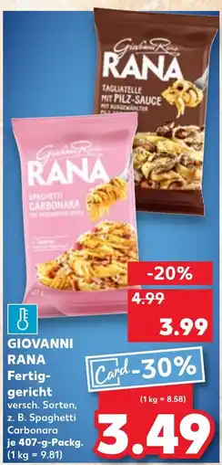 Kaufland DE GIOVANNI Rana Fertig- gericht tilbud