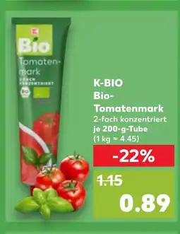 Kaufland DE K-BIO Bio- Tomatenmark tilbud