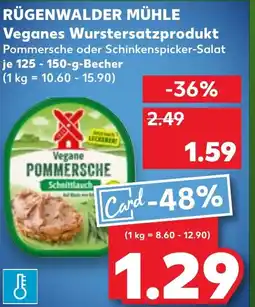 Kaufland DE RÜGENWALDER MÜHLE Veganes Wurstersatzprodukt tilbud