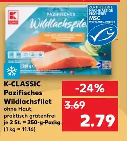 Kaufland DE K-CLASSIC Pazifisches Wildlachsfilet tilbud
