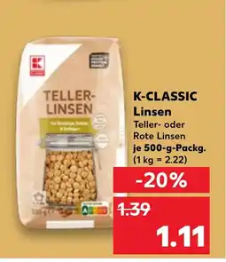 Kaufland DE K-CLASSIC Linsen tilbud