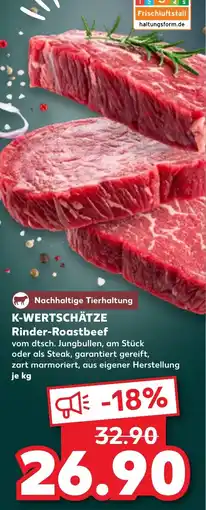 Kaufland DE K-WERTSCHÄTZE Rinder-Roastbeef tilbud