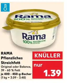 Kaufland DE RAMA Pflanzliches Streichfett tilbud