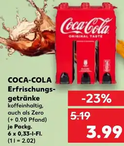 Kaufland DE COCA-COLA Erfrischungs- getränke tilbud