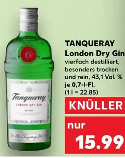 Kaufland DE TANQUERAY London Dry Gin tilbud