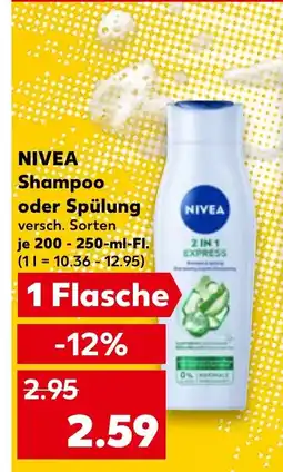 Kaufland DE NIVEA Shampoo oder Spülung tilbud
