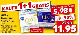 Kaufland DE NIVEA Tages- oder Nachtpflege Q10 tilbud