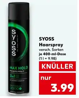 Kaufland DE SYOSS Haarspray tilbud