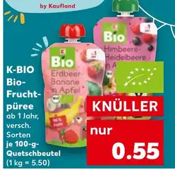Kaufland DE K-BIO Bio- Frucht- püree tilbud