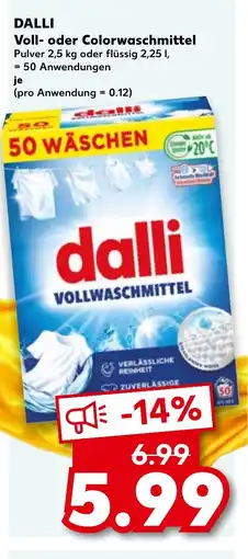 Kaufland DE DALLI Voll- oder Colorwaschmittel tilbud