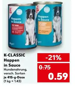 Kaufland DE K-CLASSIC Happen in Sauce tilbud