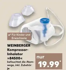 Kaufland DE WEINBERGER Kompressor- Inhalator 84500 tilbud