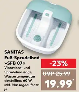 Kaufland DE SANITAS Fuß-Sprudelbad SFB 07 tilbud