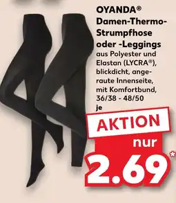Kaufland DE OYANDAⓇ Damen-Thermo- Strumpfhose oder -Leggings tilbud