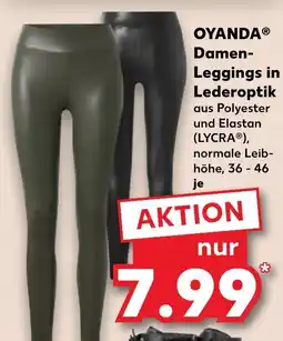 Kaufland DE OYANDAⓇ Damen- Leggings in Lederoptik tilbud