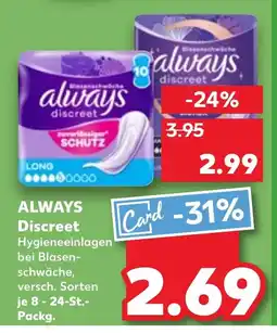 Kaufland DE ALWAYS Discreet tilbud