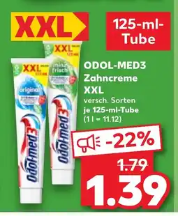 Kaufland DE ODOL-Med3 Zahncreme XXL tilbud