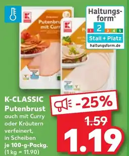 Kaufland DE K-CLASSIC Putenbrust tilbud