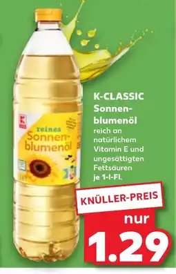 Kaufland DE K-CLASSIC Sonnen- blumenöl tilbud