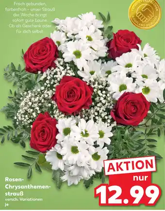 Kaufland DE Rosen- Chrysanthemen- strauß tilbud