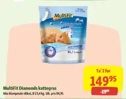 Maxi Zoo MultiFit Diamonds kattegrus tilbud