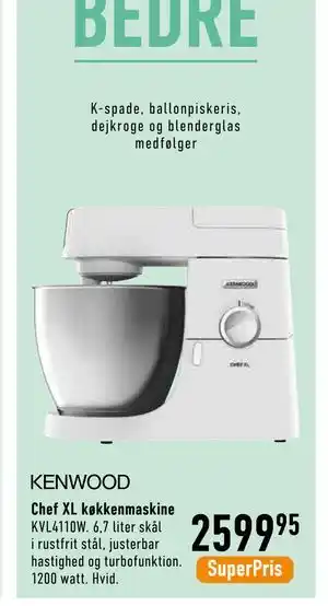 Imerco Chef XL køkkenmaskine tilbud